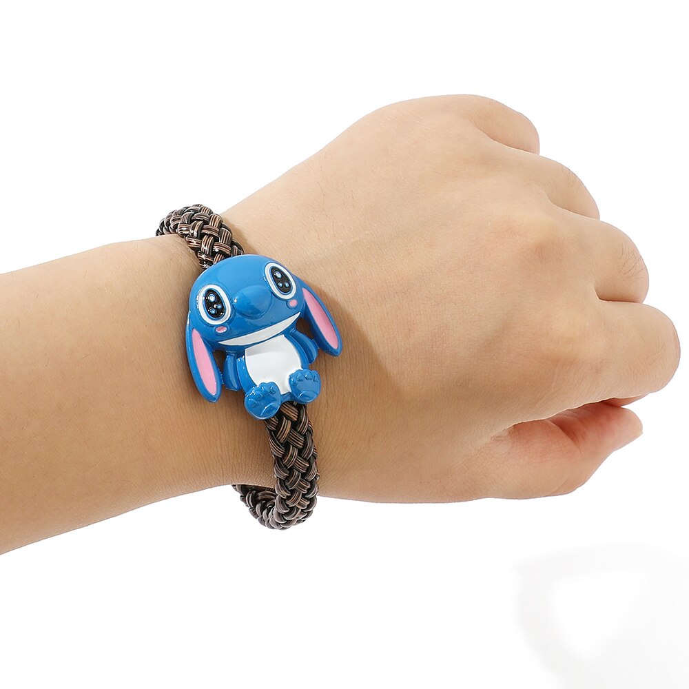 Bracelet cuir tressé Stitch-Vetement Stitch