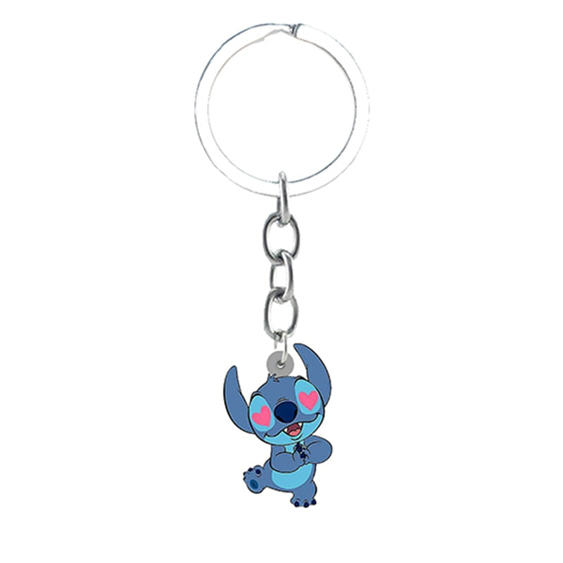 Porte Clé Stitch coeurs aux yeux-Vetement Stitch