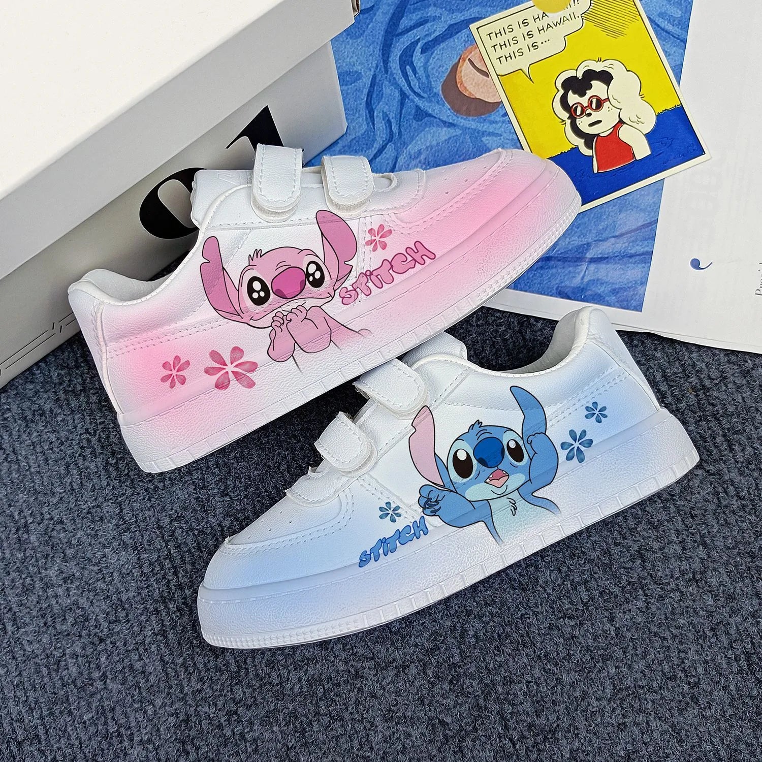 Sneakers enfant Stitch coloré-Vetement Stitch