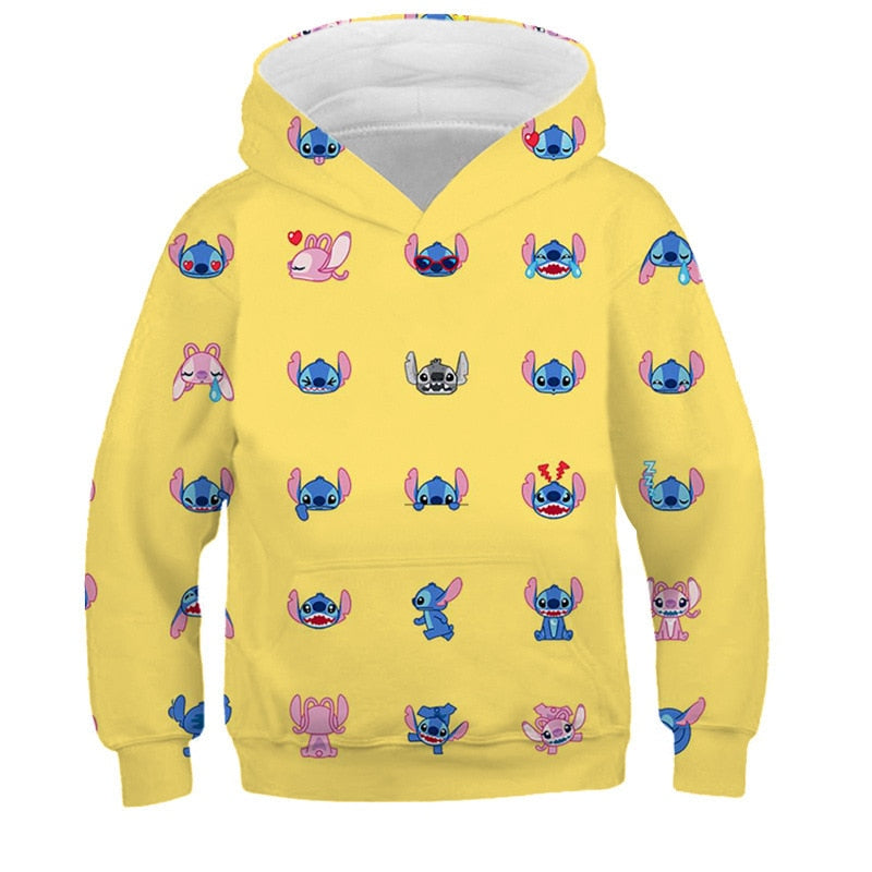 Sweat enfant jaune Stitch & Angel-Vetement Stitch