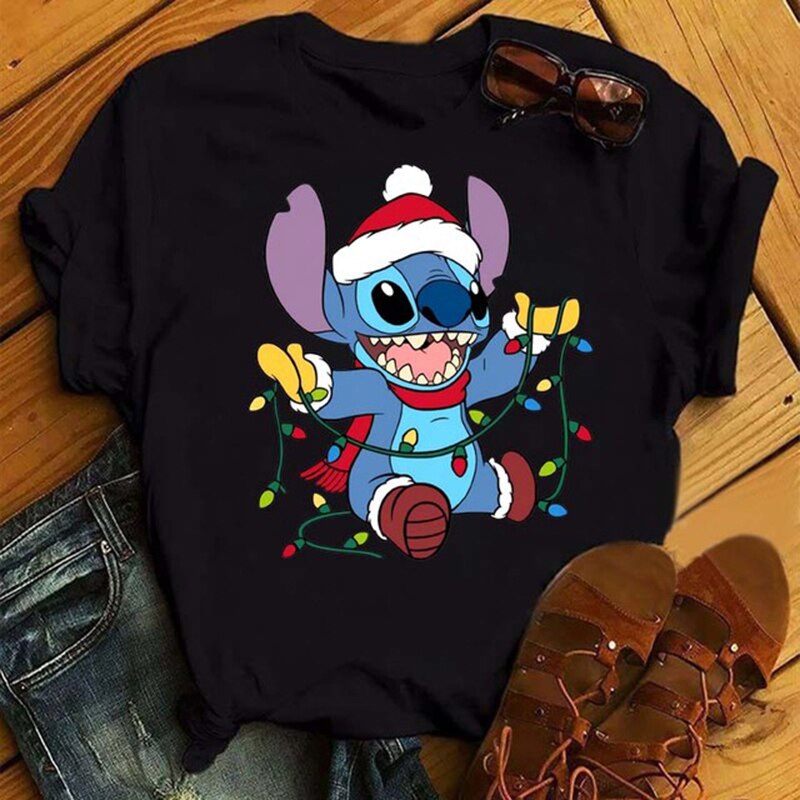 T-shirt Stitch Chrismas-Vetement Stitch