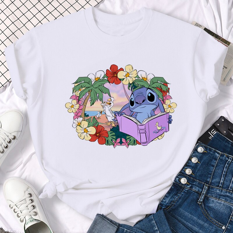 T-shirt Stitch à la plage-Vetement Stitch