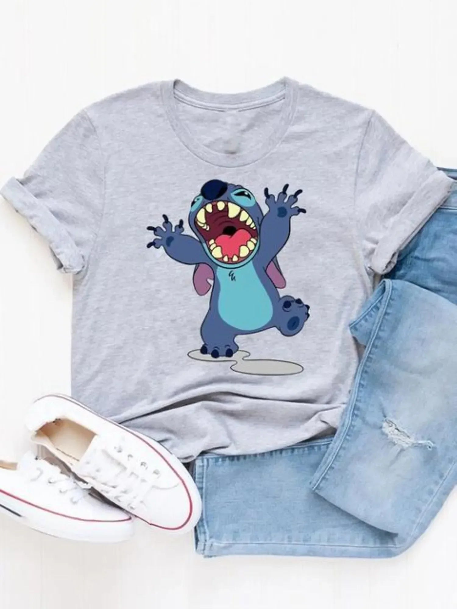 T shirt Stitch coupe droite-Vetement Stitch