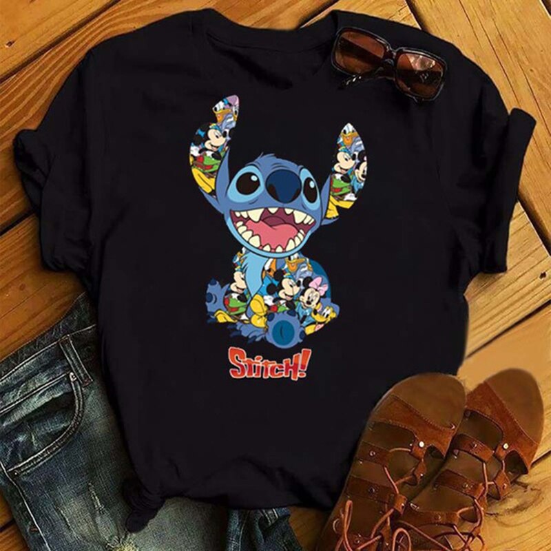 T-shirt Stitch fou rire-Vetement Stitch