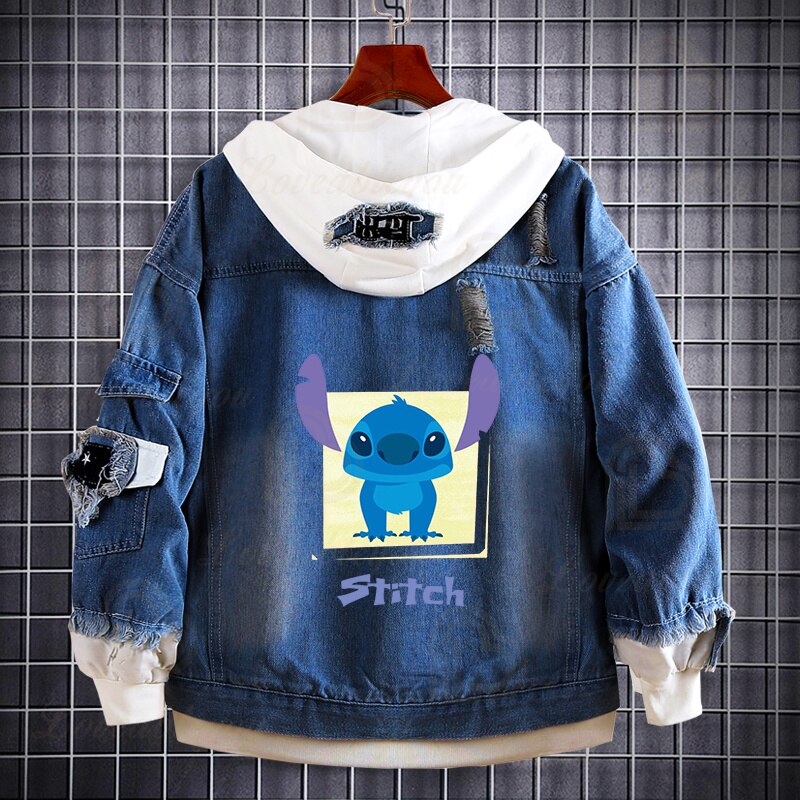 Veste jeans Stitch dessin-Vetement Stitch