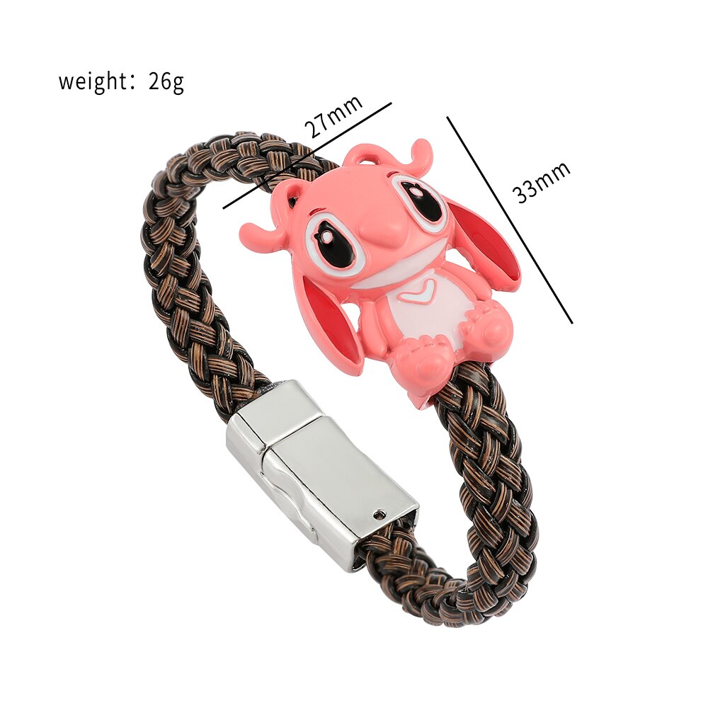 Bracelet cuir tressé Angel-Vetement Stitch