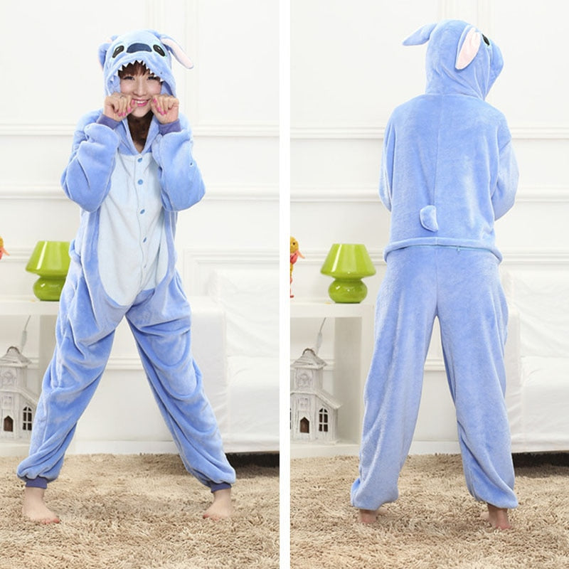 Pyjama Combinaison Kigurumi Stitch Bleu