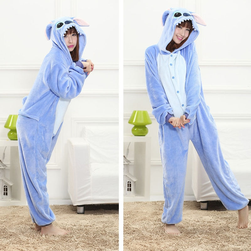 Pyjama Combinaison Kigurumi Stitch Bleu