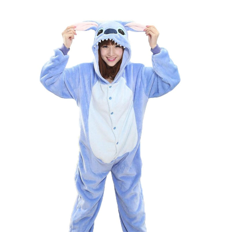 Pyjama Combinaison Kigurumi Stitch Bleu