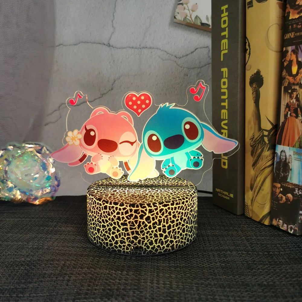 Lampe Stitch et Angel Mignons-Vetement Stitch