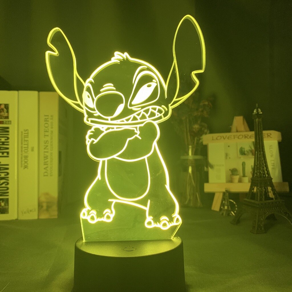 Lampe Stitch mefiant-Vetement Stitch