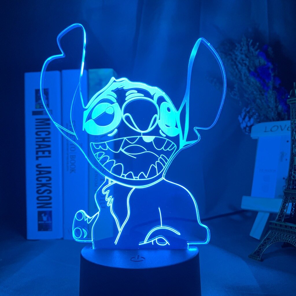 Lampe Stitch qui rigole-Vetement Stitch