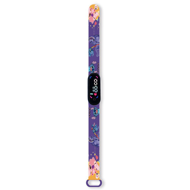 Montre digitale Stitch couleur violette-Vetement Stitch