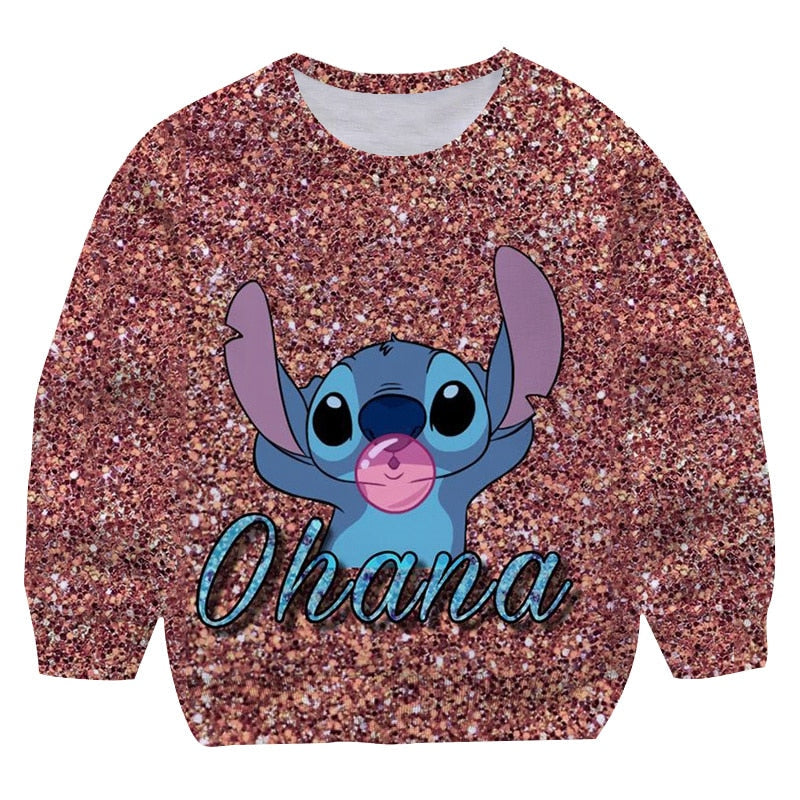 Pull Enfant Stitch Ohana bulle-Vetement Stitch