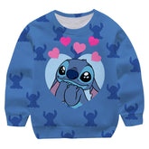Pull Enfant Stitch coeurs-Vetement Stitch