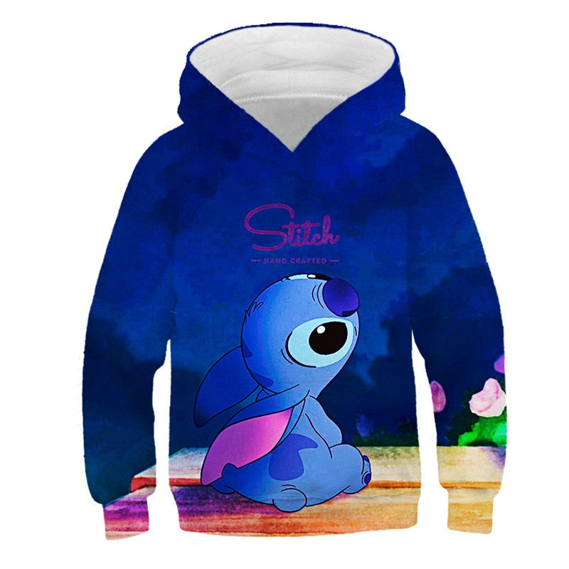 Sweat enfant Stitch assis