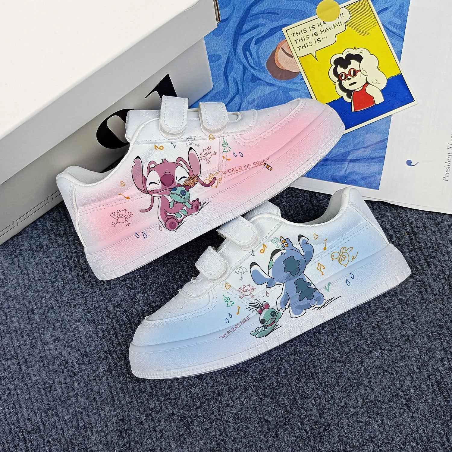 Sneakers enfant Stitch Angel et Scrump