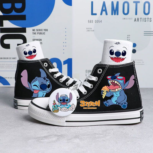 Chaussures Stitch mange une glace