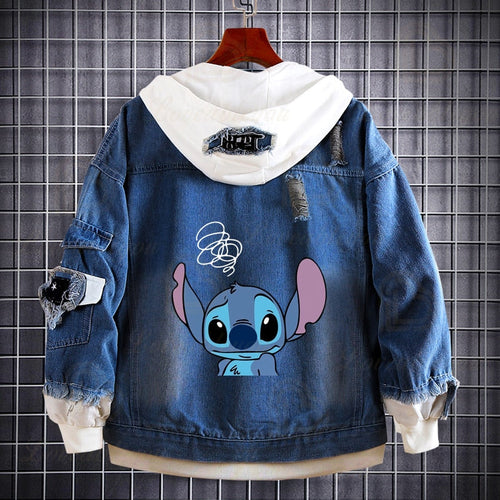 Veste jeans Stitch pensif