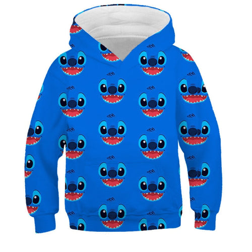 Sweat enfant motif Stitch