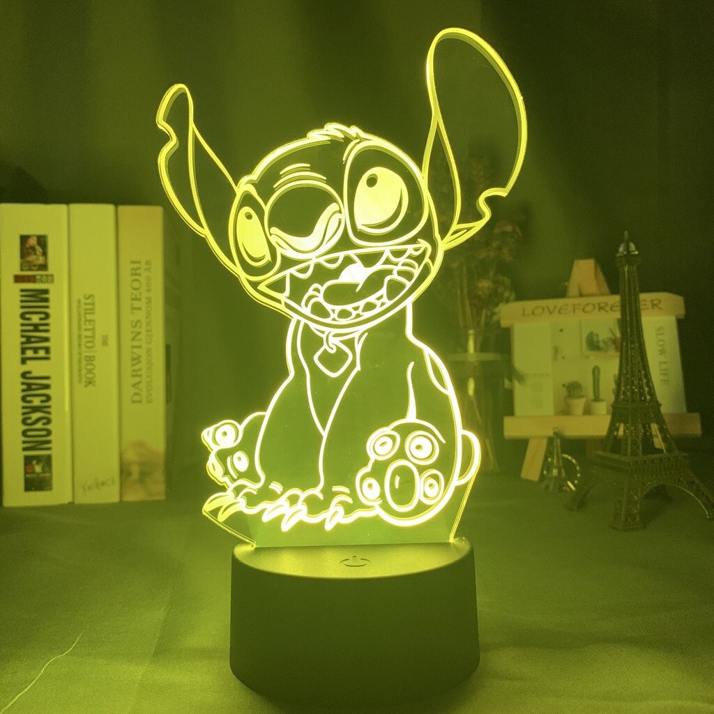 Lampe Stitch heureux