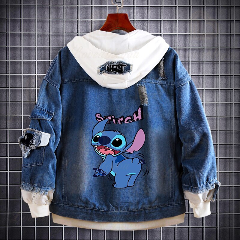 Veste jeans Stitch gigote