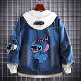 Veste jeans Stitch gigote