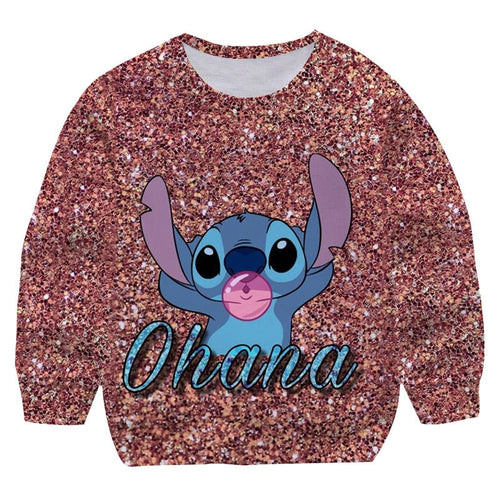 Pull Enfant Stitch Ohana bulle