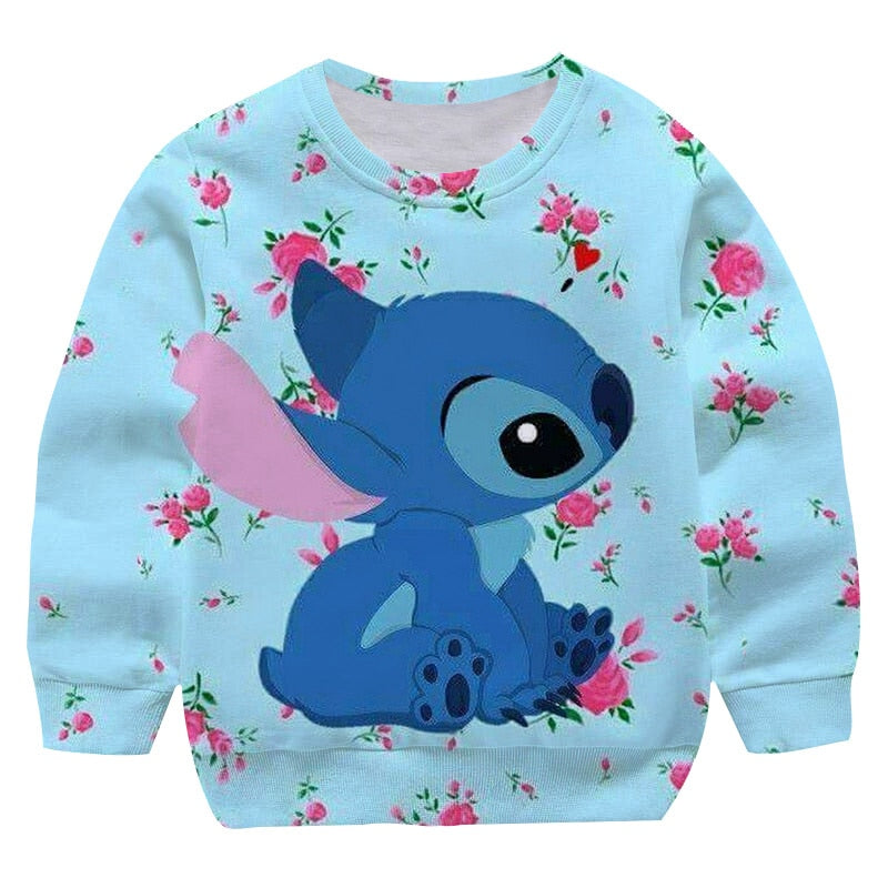 Pull Enfant Stitch avec roses