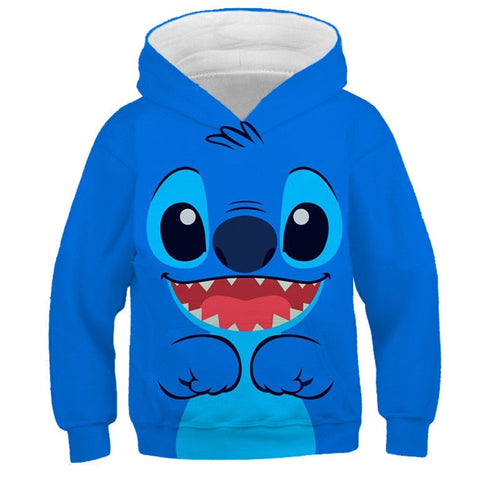 Sweat enfant Stitch bleu