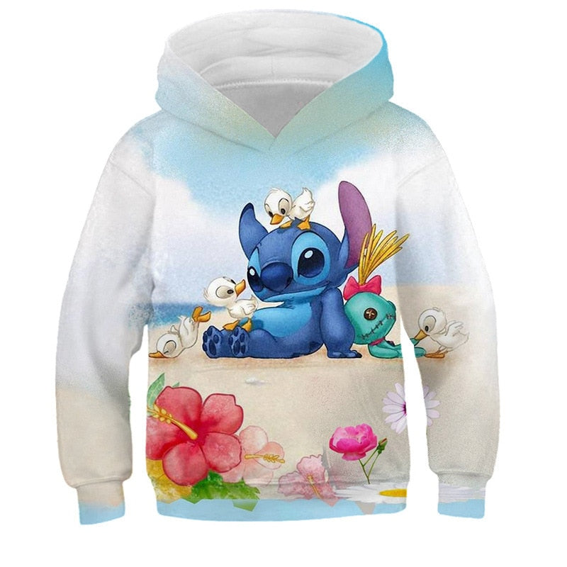 Sweat enfant Stitch plage