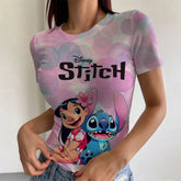 T shirt Stitch Femme-Vetement Stitch