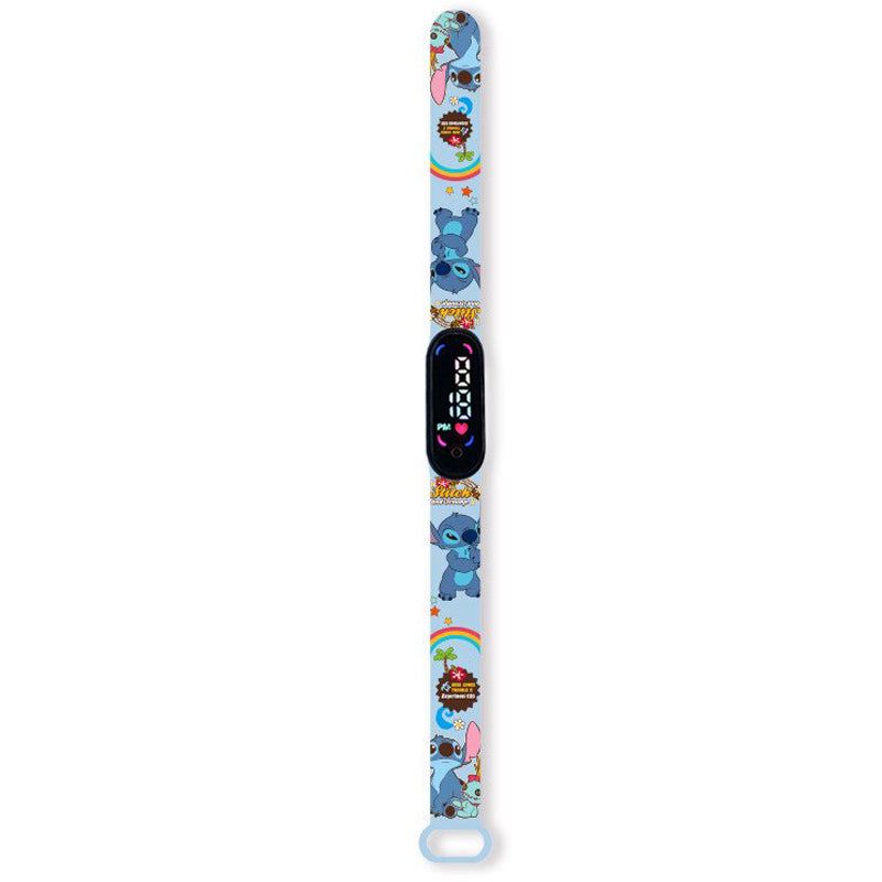 Montre digitale Stitch arc-en-ciel