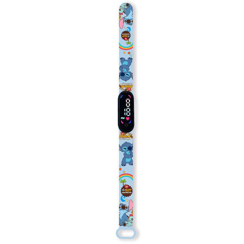 Montre digitale Stitch arc-en-ciel