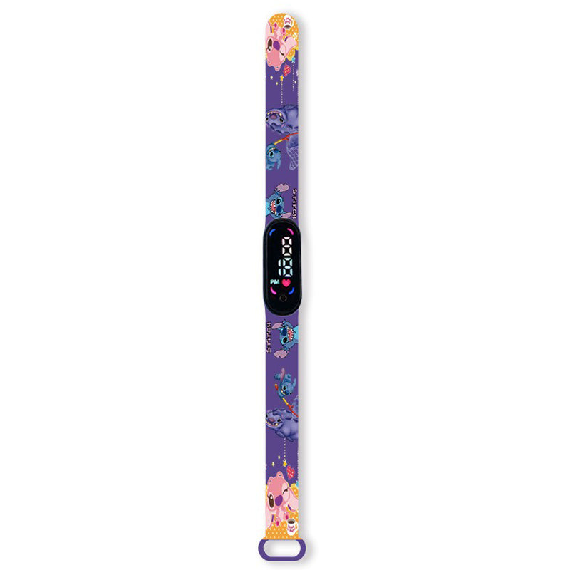 Montre digitale Stitch couleur violette